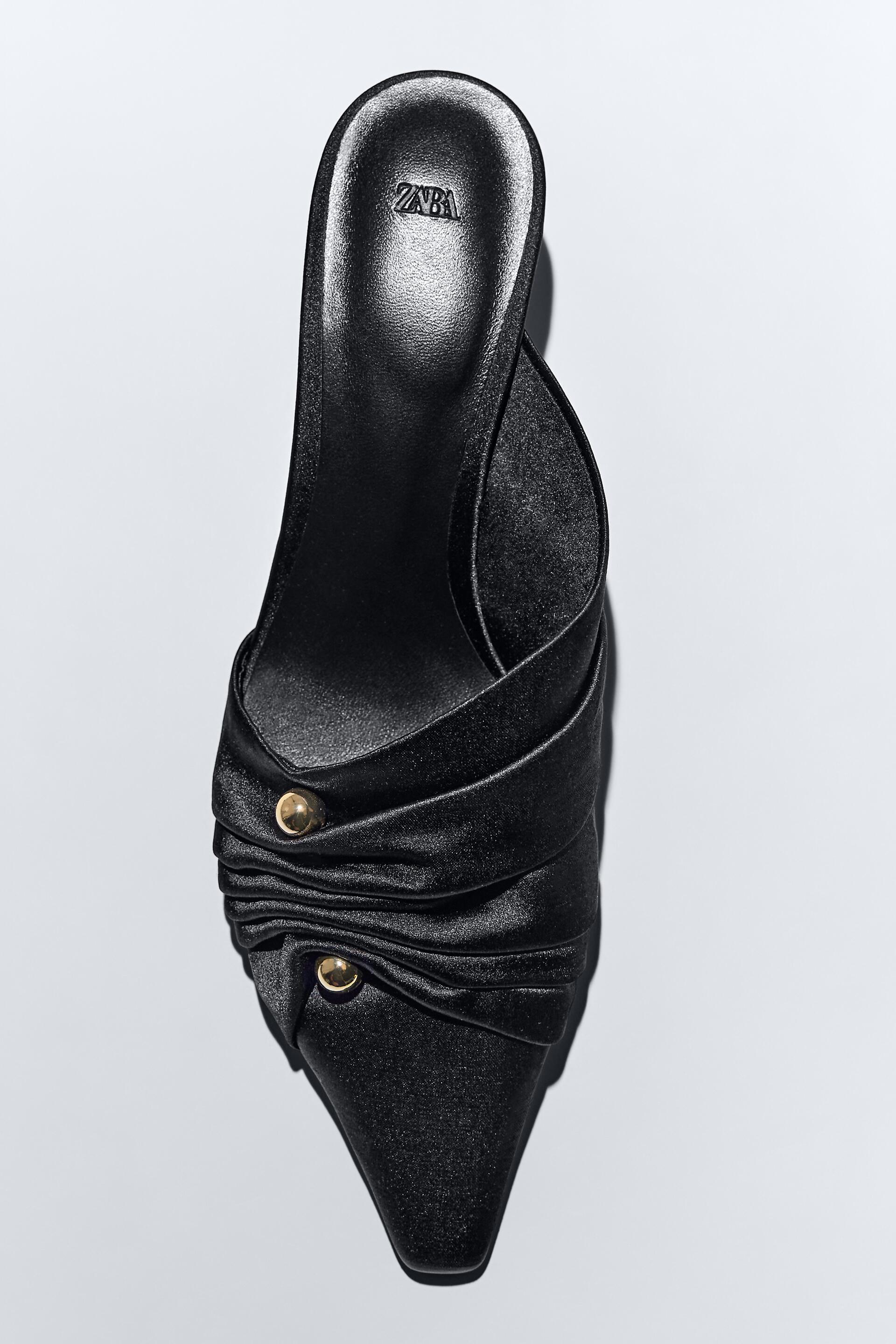 FABRIC MULES Black ZARA Canada
